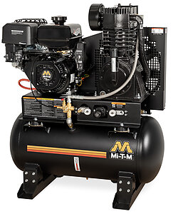 AIR COMPRESSOR MI-T-M 14HP 30 GAL GAS