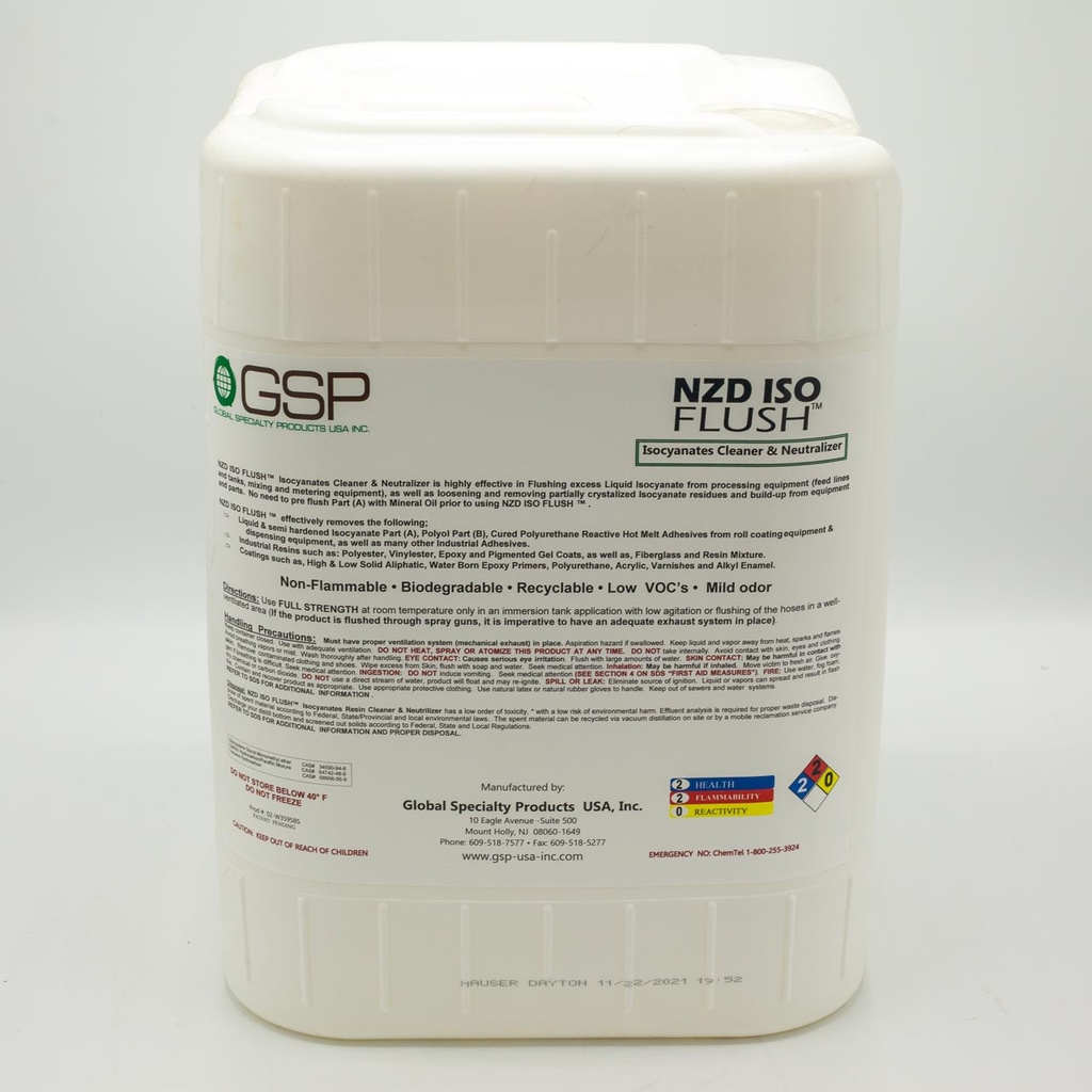 NZD ISO FLUSH - 5 GAL